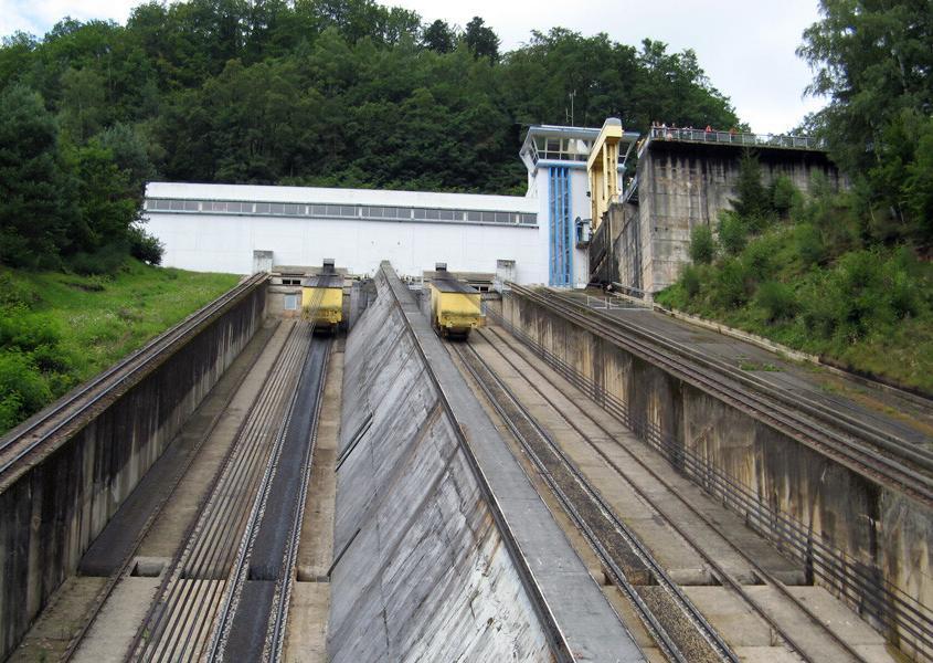 Hausbooturlaub Elsass Schrägaufzug