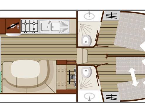 Hausboot Nicols Quattro Grundriss