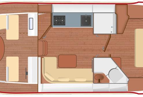 Hausboot Riverboat 1122 Grundriss