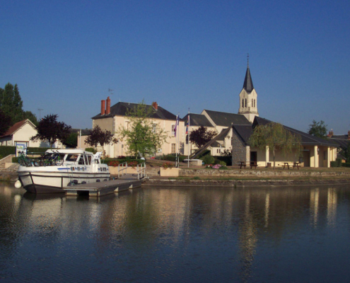 Hausboot Hafen Belleville sur Loire