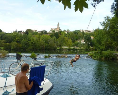 Hausboot Charente Badestelle St.Simeux