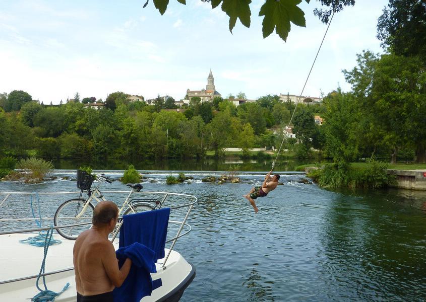 Hausboot Charente Badestelle St.Simeux