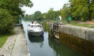 Hausboot auf der Charente