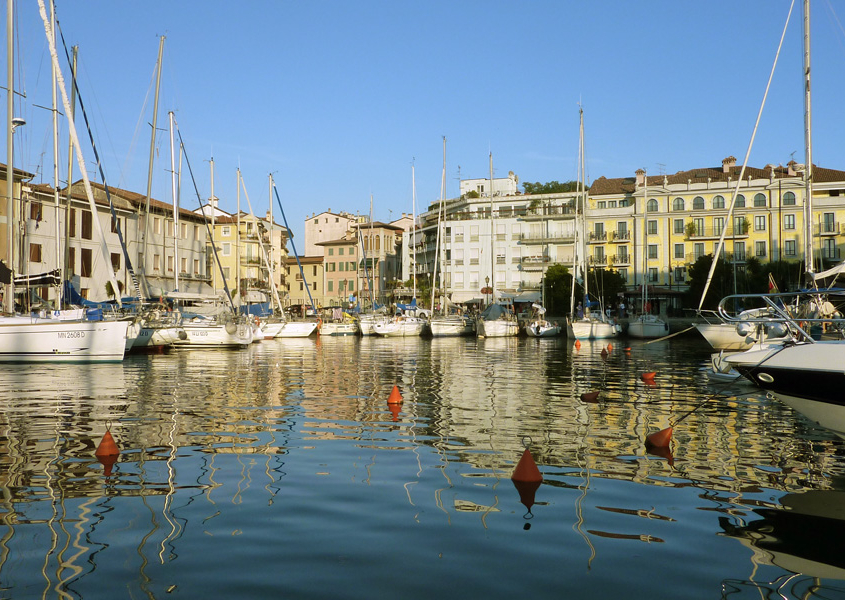 Hafen von Grado Hausboot Venedig Italien