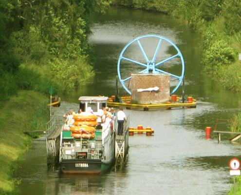 Bootsferien Polen Oberlandkanal Schiffshebewerk Elblag