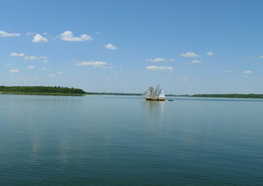 Hausboot Masuren Idyllische Landschaft