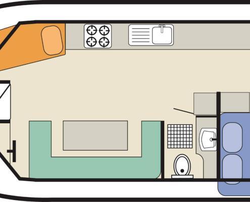 LeBoat Cirrus B Grundriss