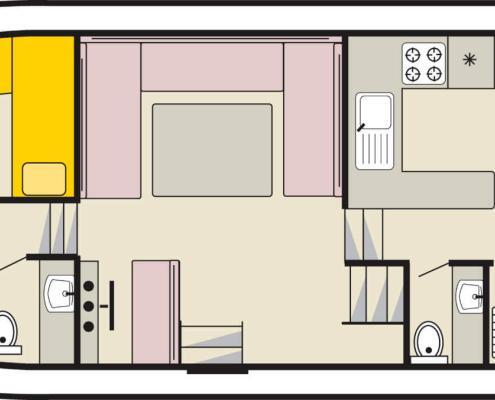 Hausboot Classique Grundriss