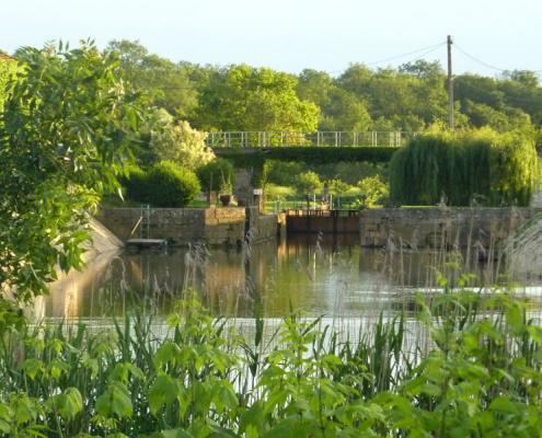 Hausboot fahren Seille, Schleuse La Truchere