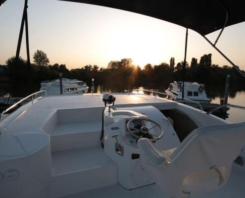 Hausboot Minuetto Außenbereich