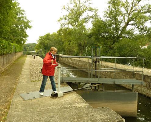 Hausboot Urlaub Lot manuelle Schleuse