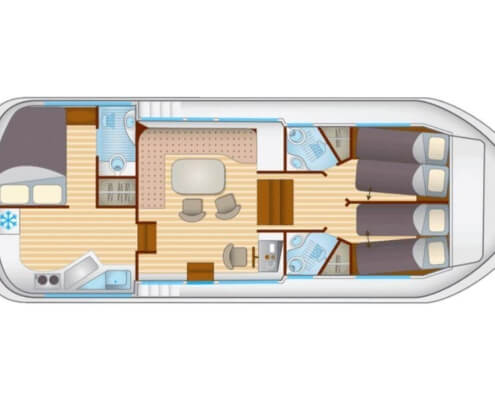 Penichette 1180FB Grundriss