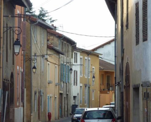 Hausboot Seille, Gasse in Pont-de-Vaux