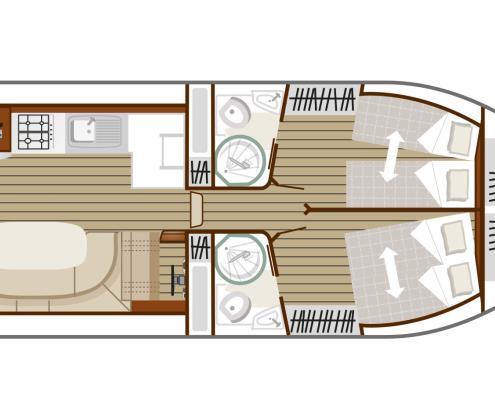 Hausboot Nicols Quattro Fly