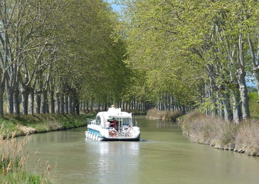 Nicols Hausboot am Canal du Midi