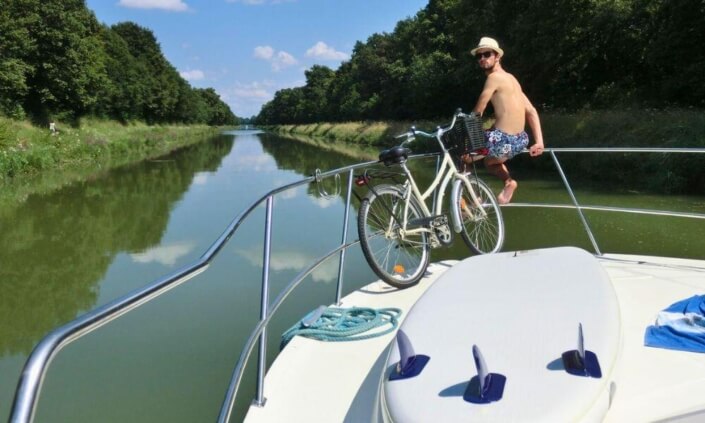 Hausboot auf der Saone (Burgund)