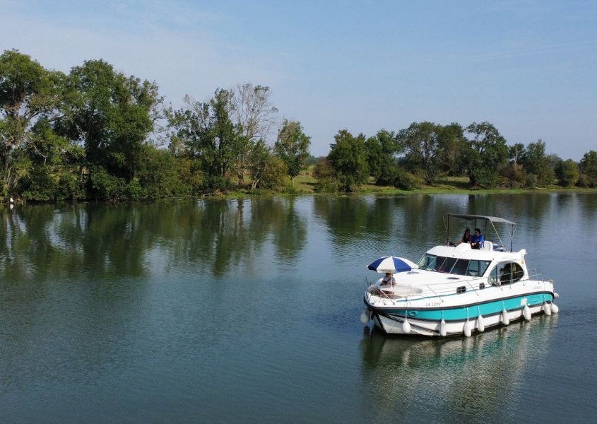 Hausboot auf der Saône