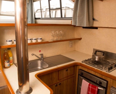 Hausboot Clipper Küche