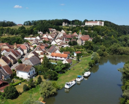 Hausboote in Ray-sur-Saone