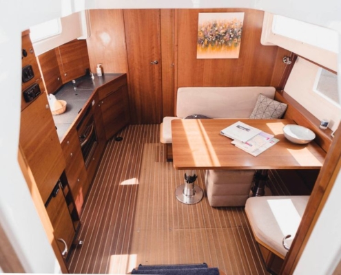 Wohnraum Hausboot Mary Ann