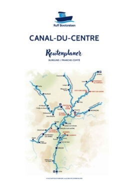 Routenplaner Canal du Centre Burgund