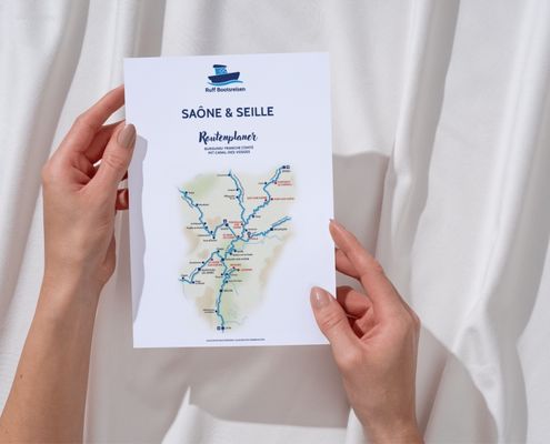Routenplaner Hausboot in Frankreich