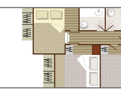 Hausboot Nicols 1170 Grundriss