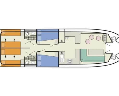 Grundriss Hausboot Salsa