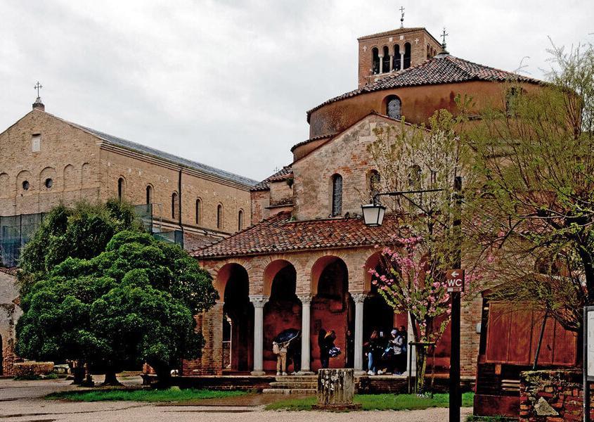 Kirche Torcello Hausboot Lagune Venedig