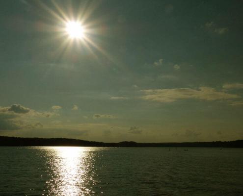 Abendstimmung Vilzsee in Mecklenburg