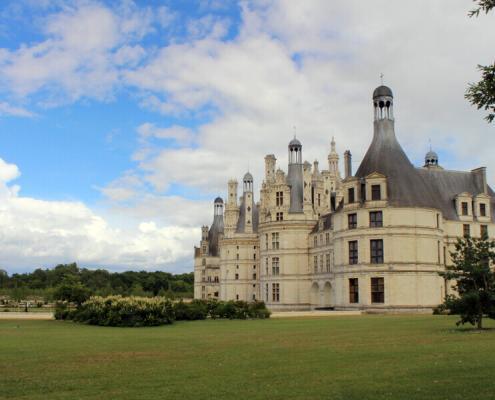 Loireschloss Chambord Hausboot mieten Loire