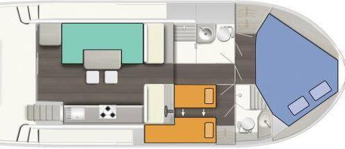 Hausboot Horizon 2-S Grundriss