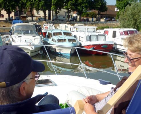 Hafen in Pontailler sur Saône Hausbooturlaub Saone