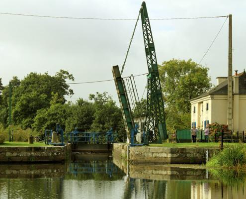 Schleuse mit Hebebrücke